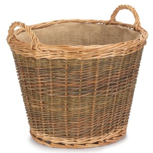 Unpeeled Log Basket - Large - With Lining