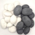 Ceramic Gas Fire Pebbles Dark Grey & White Set of 24 Suits Gas & Ethanol Fires