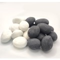 Ceramic Gas Fire Pebbles Dark Grey & White Set of 24 Suits Gas & Ethanol Fires
