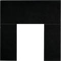 37'' X 37'' Slabbed Granite Back Panel with 16.5'' x 22'' Cut Out (For Solid Fuel) -