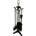 25'' Loop Top Companion Set - Black & Chrome Plated