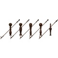 Set Of 5 Various Pokers - Black