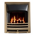 Aurora HE Glass Fronted Convector Gas Fire - Gold,Slide,