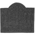 Royal Oak Large Cast Iron Fire Back 42.25'' wide - Cast Iron