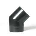 5'' Diameter 45 DegreeElbow - Vitreous Enamelled - Matt Black 