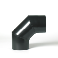 4'' Diameter 90 Degree Elbow - Vitreous Enamelled - Matt Black