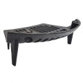 16 Inch Fire Grate 24B Cast Iron | 4 Leg Curved Fireplace Grate | Coal, Wood Burner Open Fire Basket