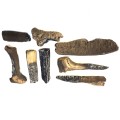 Ceramic Gas Fire Log Set - 8 Pieces