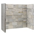 Dove Grey Stone Stove Chamber Set (3 pieces, Both sides and back)