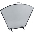 Custom Size Flat Fan Fire Screen - The Noble Collection - Black