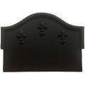 Mini Fleur-De-Lys Cast Iron Fire Back 15.5'' Wide - Cast Iron