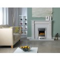 Dublin Corbel 48'' Fireplace Suite with LED Lights - Lunar White