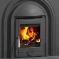 Cast Tec Integra Solid Fuel Inset Multi Fuel Stove with Black Arch