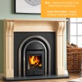 Regal Integra Cast Iron Arched Fireplace Insert with Polaris Stove - Highlight Polish Finish