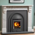 Royal Integra Arched Cast Iron Insert (High Efficiency) with Polaris Multi Fuel Stove - Black
