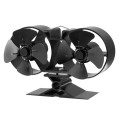 T84 Twin Blade Mini Heat Powered Stove Fan – Compact, Self-Powered, High Efficiency
