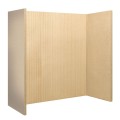 Set Of 2 Fireboards (Reeded Pattern) - 1000mm X 610mm X 25mm
