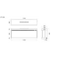 Vision Futura 1300 Electric Inset Wall Fire