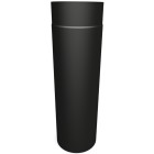 4'' Diameter X 0.5M Length Flue Pipe - Vitreous Enamelled - Matt Black