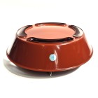 Colt Top Anti Down Draught Cowl Solid Fuel - Bolt Fixing - Brown