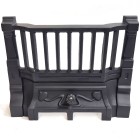 13.5'' Art Nouveau Cast Iron Fire Front - Black