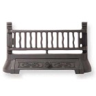 20.5'' Art Nouveau Cast Iron Fire Front - Black