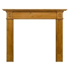 44'' Roundel Fire Surround - Solid Pine (Waxed)