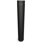 7'' Diameter X 1M Length Flue Pipe - Vitreous Enamelled - Matt Black