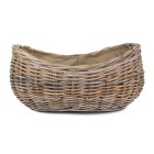 Boat Rattan Log Basket - Large - Cordura Lining