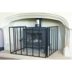 24'' Heavy Stove Guard Fire Screen - The Noble Collection - Black