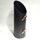 Norfolk Hod Coal Bucket - Black & Solid Brass