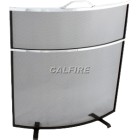 24'' Curved Deluxe Fire Screen - The Noble Collection - Aluminium Trim ##DISCONTINUED