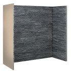 Waterfall Charcoal Slate Chamber Set (3 pieces, Both sides and back)