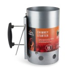XL Charcoal Chimney Starter, Luxury BBQ Briquette or Lumpwood Coal Starter, BURNACE Barbeque Fire Starter (2.8kg Capacity)