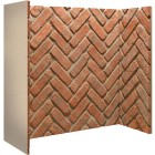 Rustic Herringbone Chamber Set (3 pieces, Both sides and back)