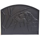 Hunting Dog Cast Iron Fire Back 19'' Wide - Cast Iron ##SALE