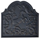 Unicorn Cast Iron Fire Back 15.5'' Wide - Cast Iron ##SALE