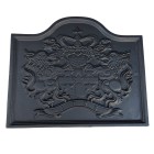 1885 Lions Cast Iron Fire Back 22'' Wide - Cast Iron ##SALE