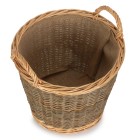 Unpeeled Log Basket - Small - With Lining