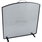 24'' Arched Top Fire Screen - The Noble Collection - Black