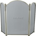 29.5'' 3 Fold Fire Screen - Antique Plated