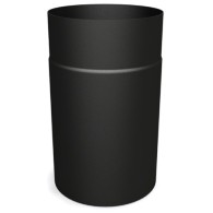 5'' Diameter X 0.25M Length Flue Pipe - Vitreous Enamelled - Matt Black ##SALE