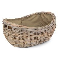 Boat Rattan Log Basket - Small - Cordura Lining