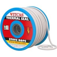 Woodburner Stove Rope Seal - Heat Resistant Fire Rope - 6mm to 25mm (Price per 1 Metre)