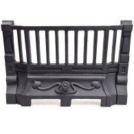 16'' Art Nouveau Cast Iron Fire Front - Black B15