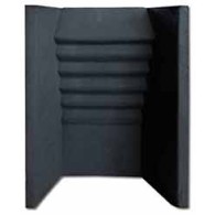 16'' Ceramic Fire Back (Ribbed) ##DISCONTINUED