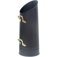 Norfolk Hod Coal Bucket - Black & Solid Brass