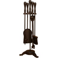24'' Traditional Top 3 Legged Base Companion Set - Black