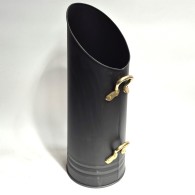 Norfolk Hod Coal Bucket - Black & Solid Brass