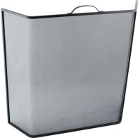 24'' Bent Fire Screen - The Noble Collection - Black